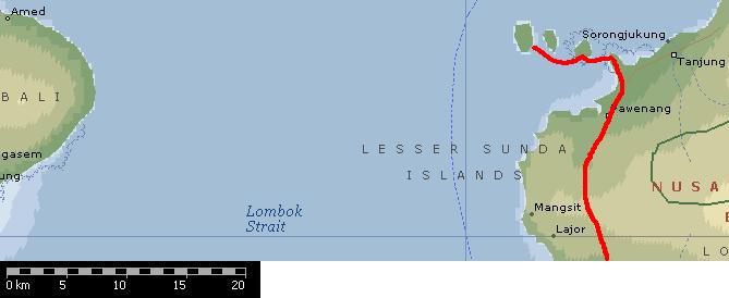 Karta Gili-öarna.