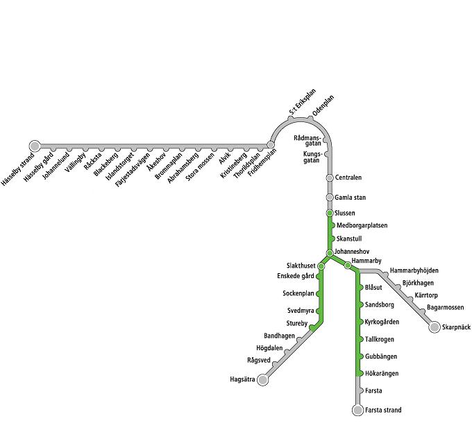 Tunnelbanekarta, 1951-09-09