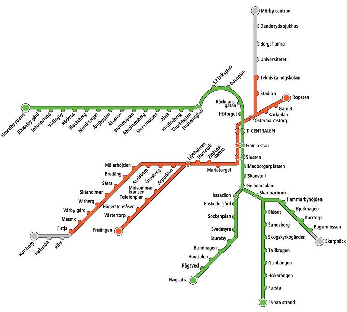 Tunnelbanekarta, 1973-09-30
