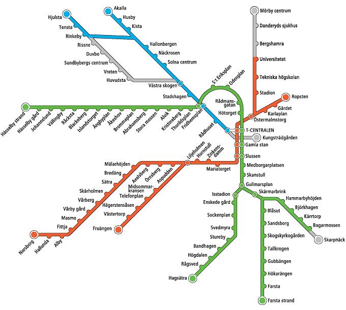 Tunnelbanekarta, 1977-06-05